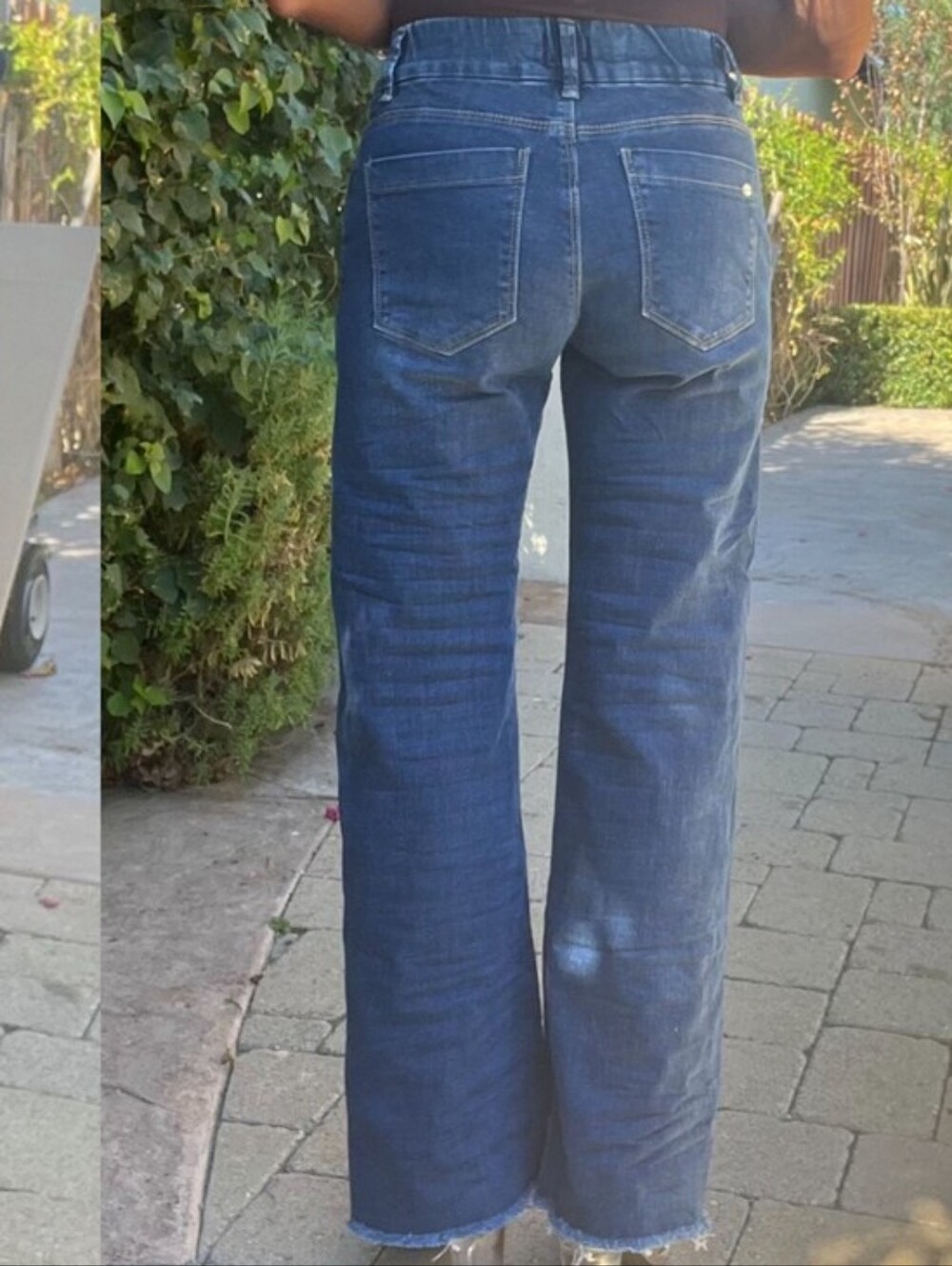 BEVY FLOG Dark Blue Wide Leg Jeans 28